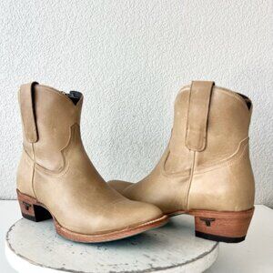 Lane PLAIN JANE Womens Cowboy Bootie 9.5 Butterscotch Western Cowgirl Ankle Boot